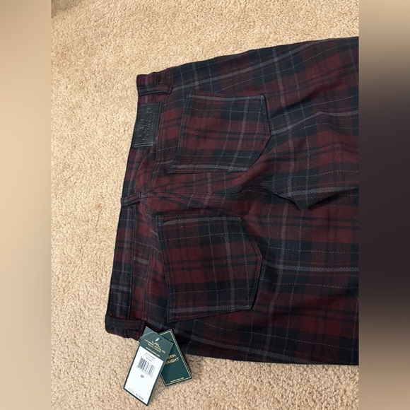 Ralph Lauren Plaid Jeans Modern Straight Size 8P - Picture 9 of 11